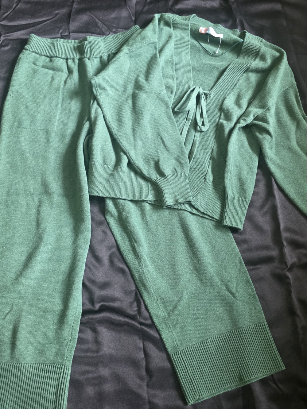 Free People Beach NWOT Green Knit Two-Piece Set